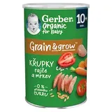 GERBER Organic chrumky s rajčinami a mrkvou 35 g