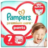 Pampers Premium Care Plienkové Nohavičky Veľkosť 7, 40 Plienok, 15kg+