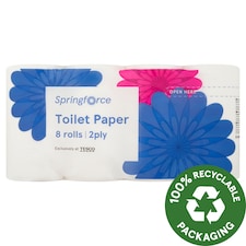 Springforce Toaletný papier 2 vrstvy 8 kotúčov