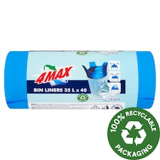 4MAX Vrecia na odpad 35 l 40 ks