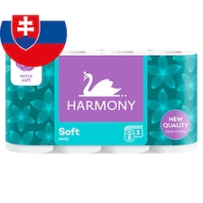 Harmony Soft White toaletný papier 3 vrstvy 8 ks