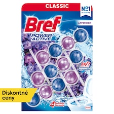 Bref Power Active Lavender tuhý WC blok 3 x 50 g