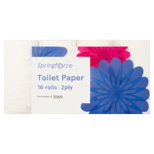 Springforce Toaletný papier 2 vrstvy 16 kotúčov