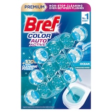 Bref Color Auto Active Ocean tuhý WC blok 3 x 50 g