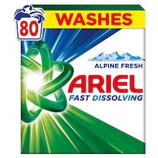 Ariel Alpine Fresh Prášok Na Pranie, 4.4 kg, 80 Praní