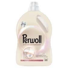 Perwoll Light Colors prací gél na svetlofarebné a biele oblečenie 60 praní, 3000 ml