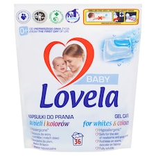 Lovela Baby Gélové kapsuly na pranie na bielu i farebnú bielizeň 36 x 20 g (720 g)