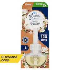 Glade Sensual Sandalwood & Jasmine elektrický tekutý osviežovač vzduchu náplň 20 ml