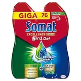 Somat Excellence Premium 5in1 gél do umývačky riadu 2 x 684 ml
