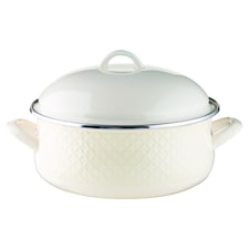 Cream smaltovaný kastról 24 cm