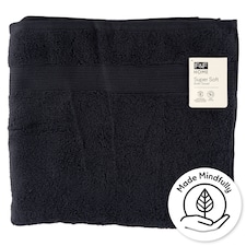 F&F Home Black Supersoft osuška 70 cm x 127 cm