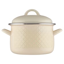 Cream smaltovaný hrniec 16 cm