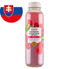 Nesýtený ovocný nápoj s malinovým pyré, hroznovou šťavou, kúskami aloe vera 400 ml