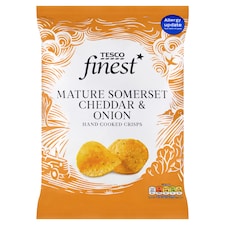 Finest Smažené zemiakové lupienky s príchuťou syra čedar a cibule 150 g