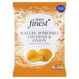 Finest Smažené zemiakové lupienky s príchuťou syra čedar a cibule 150 g