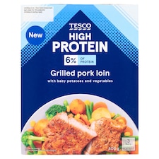 High Protein grilované bravčové karé s pečenými zemiakmi a dusenou zeleninou 400 g