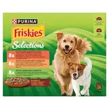 Friskies Selections s hovädzím, kuraťom, jahňacím v šťave 24 x 85 g