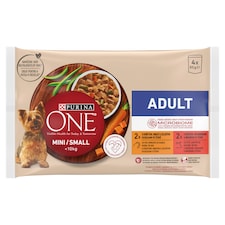 Purina ONE Adult kapsičky pre mačky kura, hovädzie v šťave 4 x 85 g
