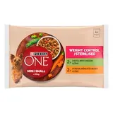 Purina ONE Mini Dog Weight Control kapsičky pre psov morka, kura v šťave 4 x 85 g