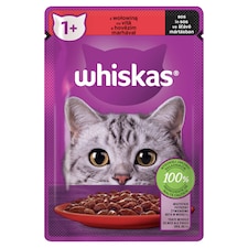 Whiskas 1+ s hovädzím v šťave 85 g