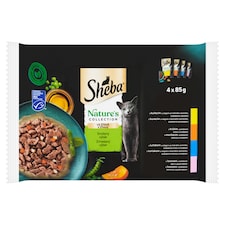 Sheba Nature's Collection zmiešaný výber v šťave  4 x 85 g (340 g)