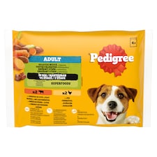 Pedigree Adult zmiešaný výber so zeleninou v šťave 4 x 100 g (400 g)