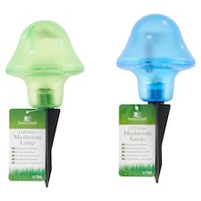 Garden of Eden LED solárna lampa v tvare hríbu