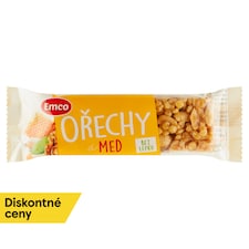 Emco Arašidová tyčinka s mandľami, vlašskými orechmi a medom 35 g