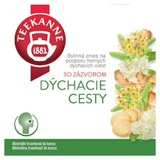 TEEKANNE Hrdlo a dýchacie cesty so zázvorom, bylinná zmes, 10 vrecúšok, 20 g