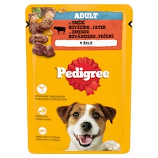 Pedigree Adult so zmesou hovädzieho a pečene v želé 100 g