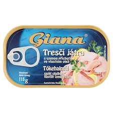 Giana Tresčia pečeň vo vlastnom oleji s údenou príchuťou 115 g