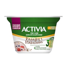 ACTIVIA Raňajky s vlákninou Červené ovocie 170g