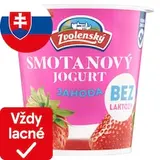 Zvolenský Smotanový jogurt jahoda bez laktózy 145 g