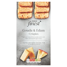 Finest Maslové sušienky z lístkového cesta s polotučnými tvrdými syrmi Gouda a Edam 90 g