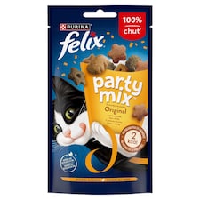 Felix Party Mix maškrty pre mačky Original Mix kura, pečeň, morka 60 g
