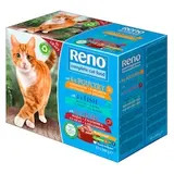 Reno Kompletné krmivo pre dospelé mačky s hydinou, rybou a pečeňou v omáčke 12 x 100 g
