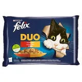 Felix Fantastic DUO kapsičky pre mačky kura a ľadvinky, hovädzie a hydina, morka a pečeň 4 x 85 g