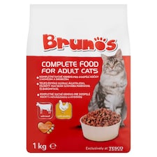 Brunos Kompletné suché krmivo pre dospelé mačky s hovädzinou a hydinou 1 kg