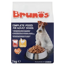 Brunos Kompletné suché krmivo pre dospelé psy s príchuťou hovädziny a hydiny 2 kg