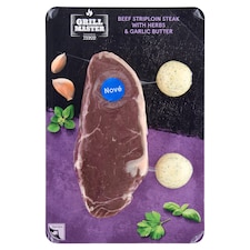 Grill Master Hovädzí Striploin steak s bylinkovo-cesnakovým maslom