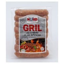 Nord Gril klobáska so syrom a jalapeňom 250 g