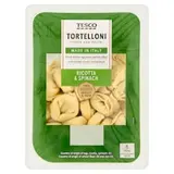 Tortelloni nesušené vaječné cestoviny plnené syrom ricotta a špenátom 250 g