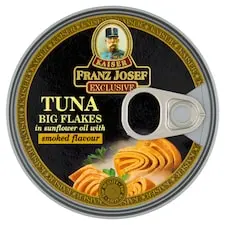 Franz Josef Kaiser Exclusive Tuniak kúsky v slnečnicovom oleji s údenou príchuťou 170 g