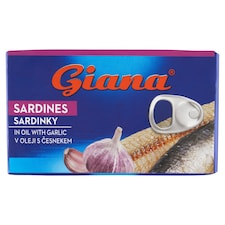 Giana Sardinky v oleji s cesnakom 125 g