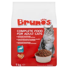 Brunos Kompletné suché krmivo pre dospelé mačky s príchuťou ryby 1 kg