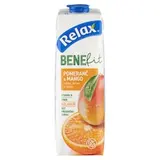 Relax Benefit pomaranč a mango, jablko, mrkva a banán 1 l
