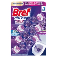 Bref Color Auto Active Lavender tuhý WC blok 3 x 50 g