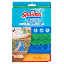 Spontex Microfibre Ultimate Clean Set utierka 3 ks