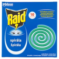 Raid Insekticídna špirála proti komárom 10 x 11,5 g (115 g)