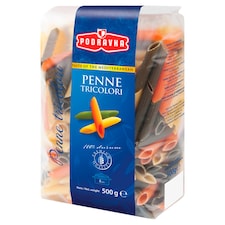 Podravka Penne tricolori semolínové cestoviny 500 g